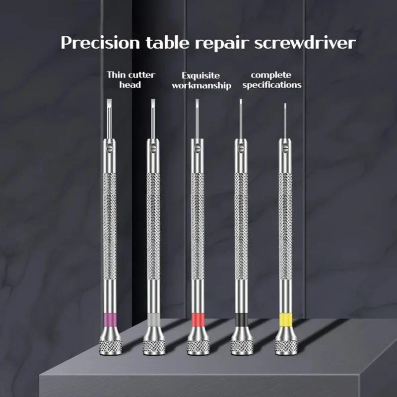 Precision watch repair screwdriver 0.8-1.6mm mini slotted screwdriver Precision instrument repair hand tool