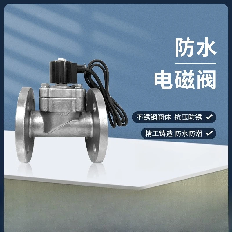 Waterproof solenoid valve Water valve Oil  Copper coil normally