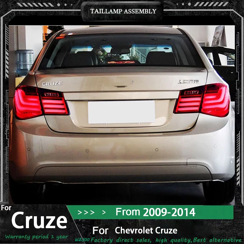 مصابيح خلفية للسيارات لسيارة شيفروليه كروز 2009-2014 LED مجموعة المصابيح الخلفية للسيارة ترقية ملحقات إضاءة إشارة الانعطاف الديناميكي