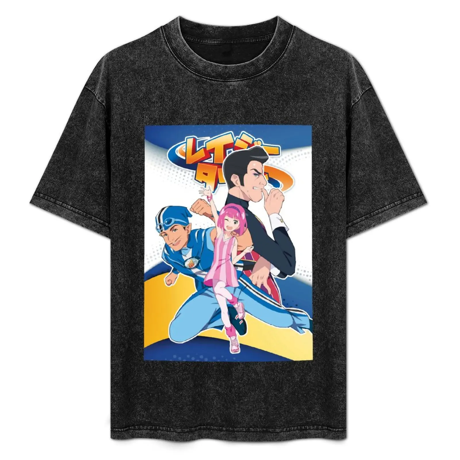 

lazytown T-Shirt Classic Basic Casual T-Shirt