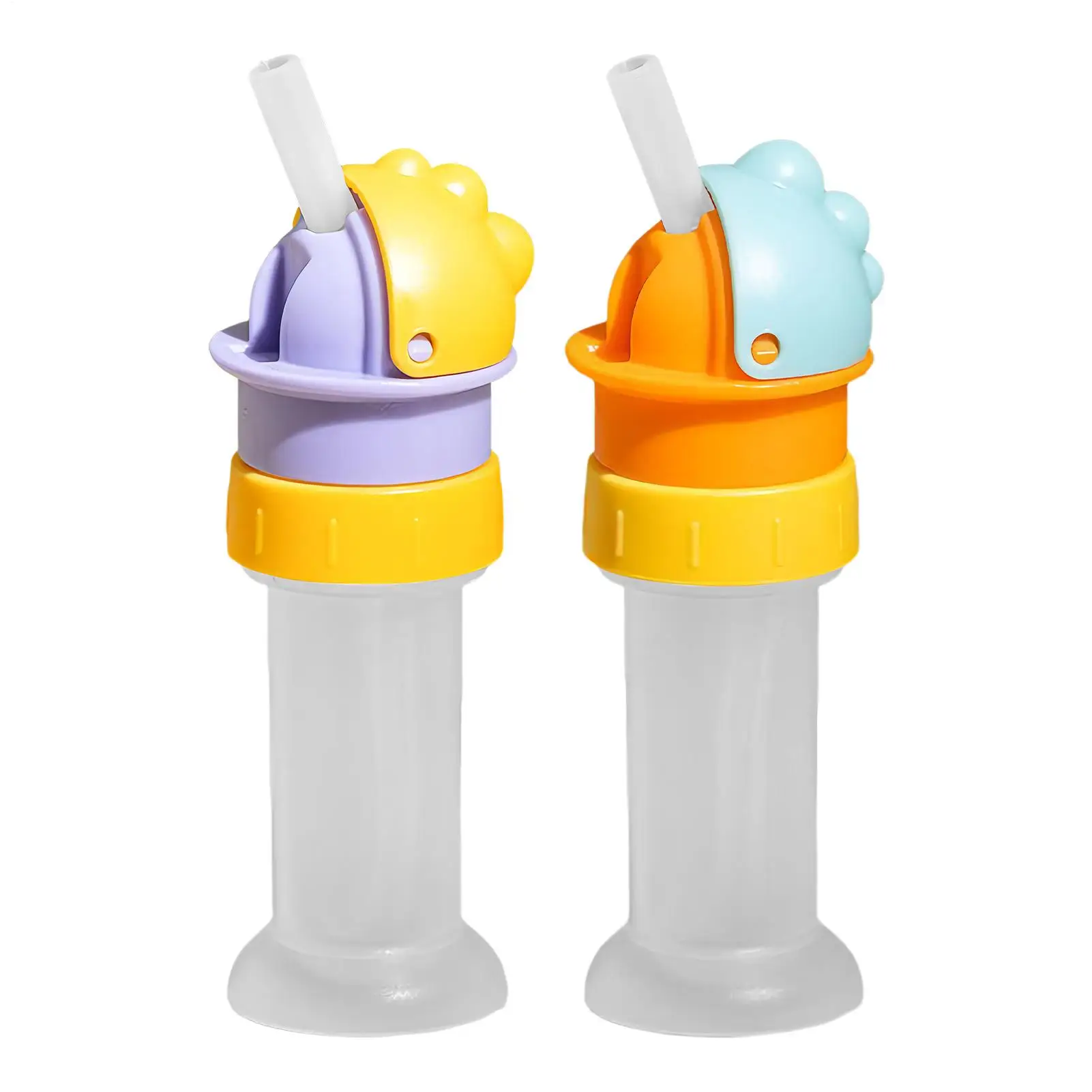 Water Bottle Spout Reusable Spill-Proof Detachable Lid With Straw Kids Water Bottle Straw Conversion Cover Water Bottle Toppers