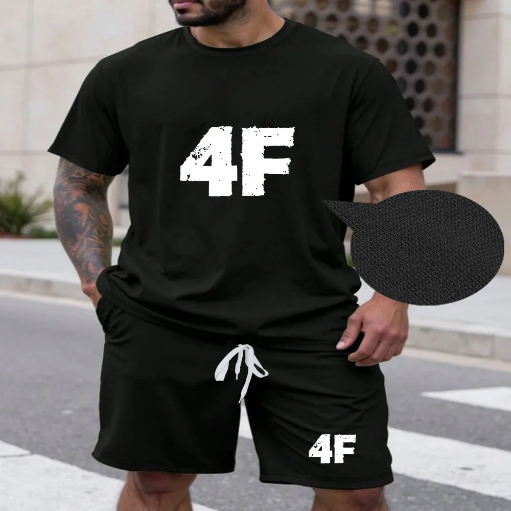 

Summer Men's Sets Fashion Tracksuit Men Short Sleeve T Shirts+Sport Shorts Suit Men Casual Men Clothing Mens Joggers Sets