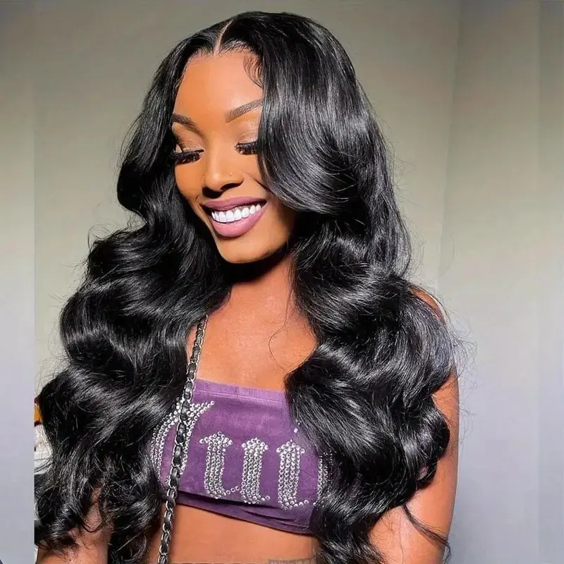 Rosabeauty 40Inches HD 13X6 Transparent Body Wave Lace Frontal Wig Front Human Hair 5X5 Ready To Wear Glueless Wig 250 Density