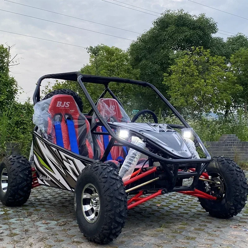 Off-Road Karting  All Terrain UTV 4 Stroke Steel Tube Car 2WD Adult Gas Mountain Atv with Dsic Brake Chain Drive