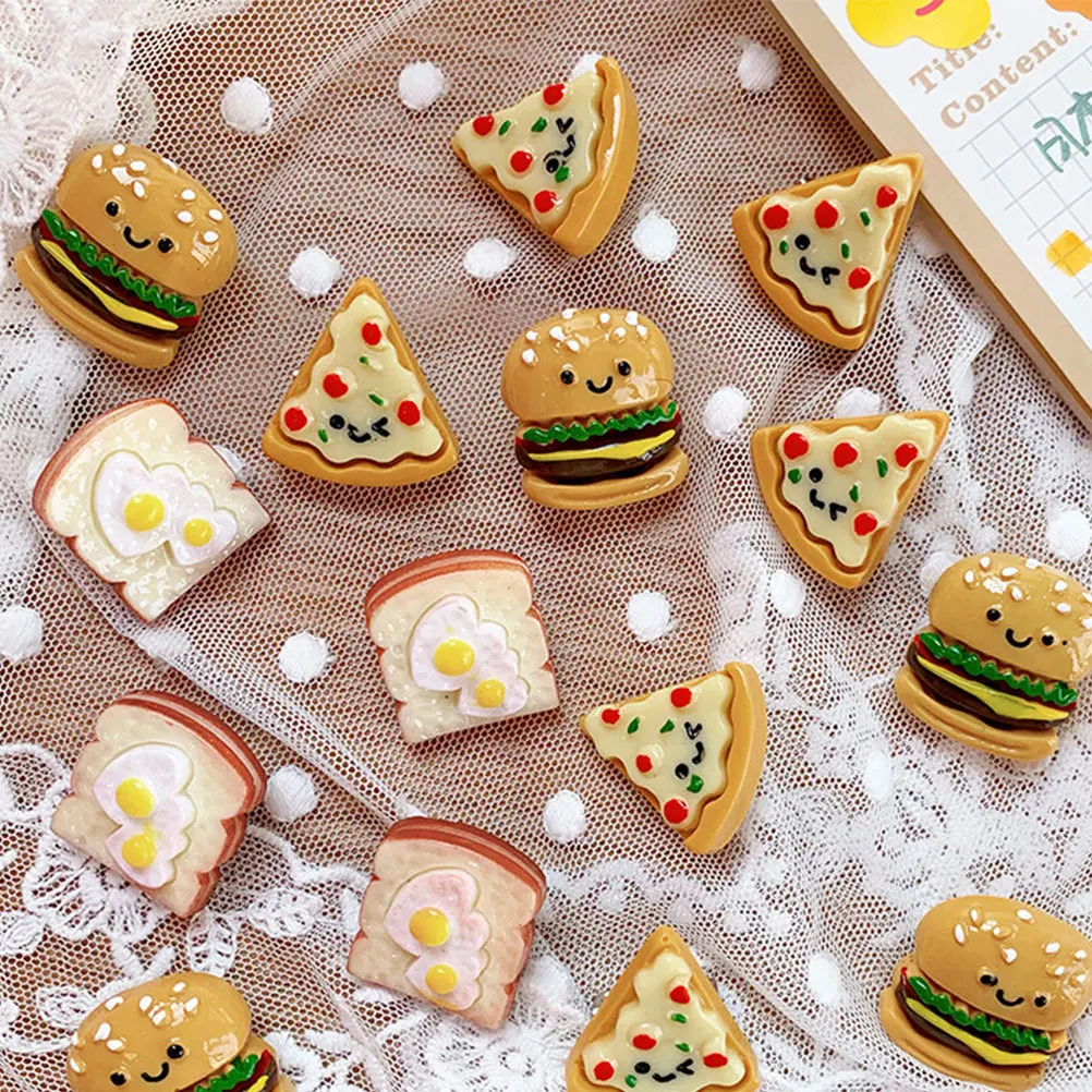 

10pcs Food Brooch Creative Durable Breastpin For Clothes Corsage Scarf Hat Dress Decor Kids Brooch Clothing Accessory