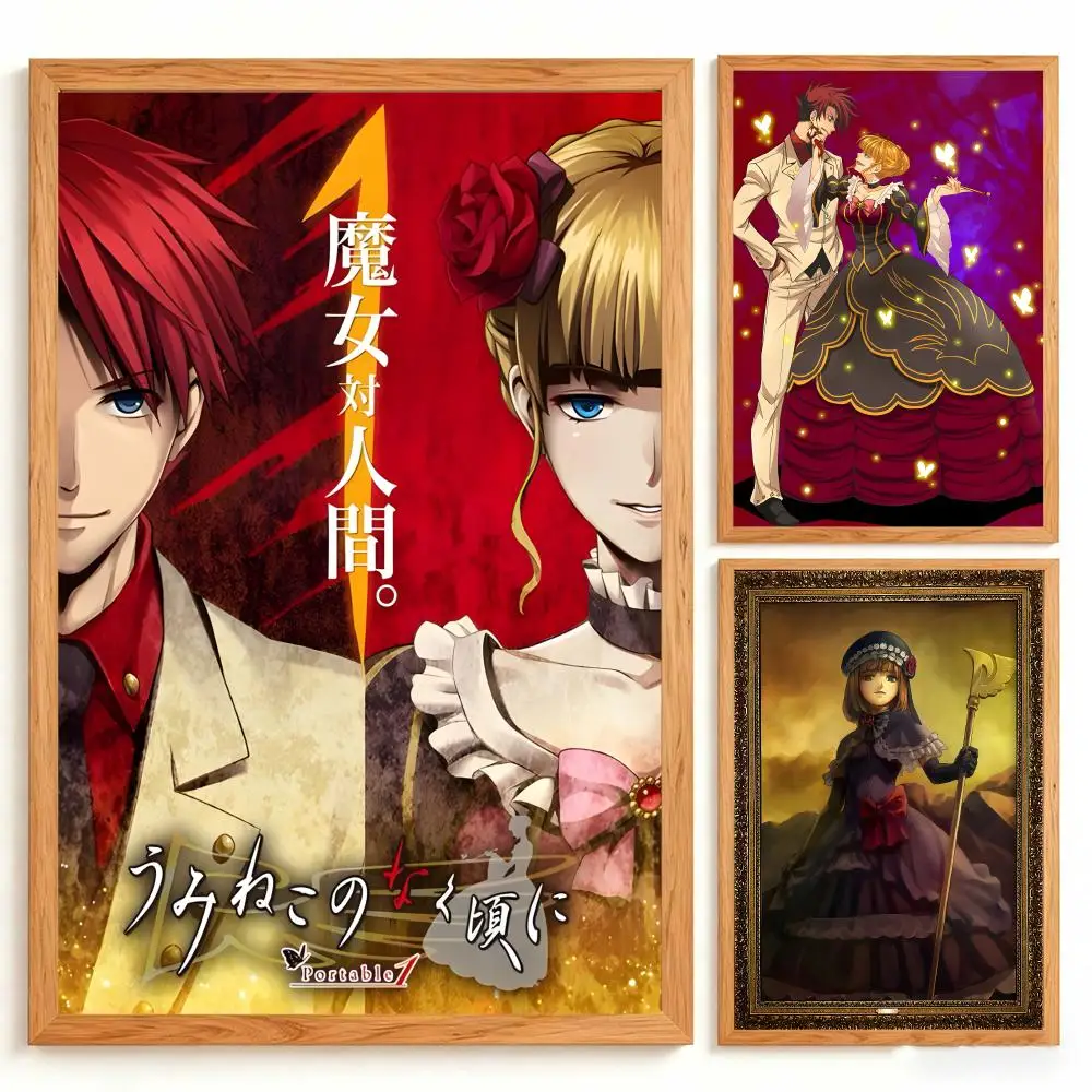 Game Umineko When They Cry Poster Wall Art Poster Prints Home Wall Decor Gift for Living Room, Bedroom Bar & Parlor