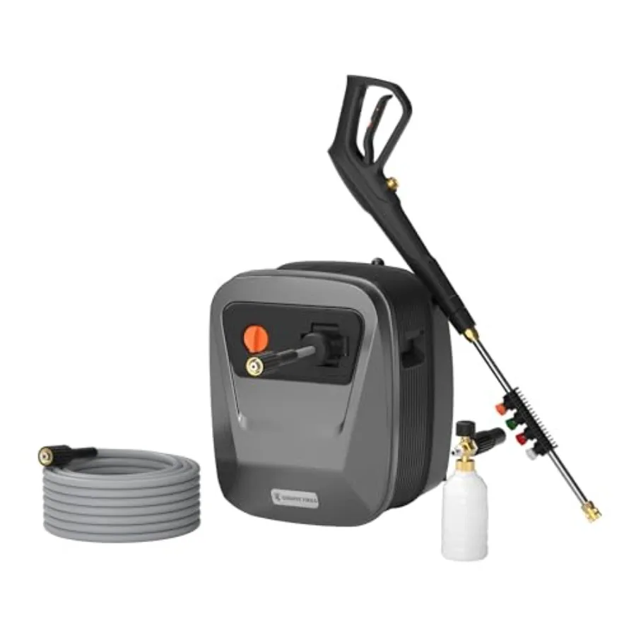 

Мойка высокого давления G20 Pro, шланг 65 футов, настенная, с 4 быстросъемными насадками, пенная насадка для автомобилей/патио