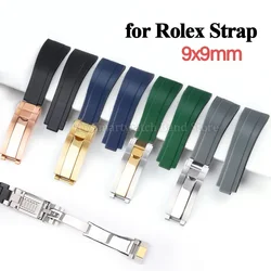20mm TPU Rubber Watchband for Rolex for Submariner for Daytona for Oysterflex Replacement Men Women Bracelet Silicone Wrist Band