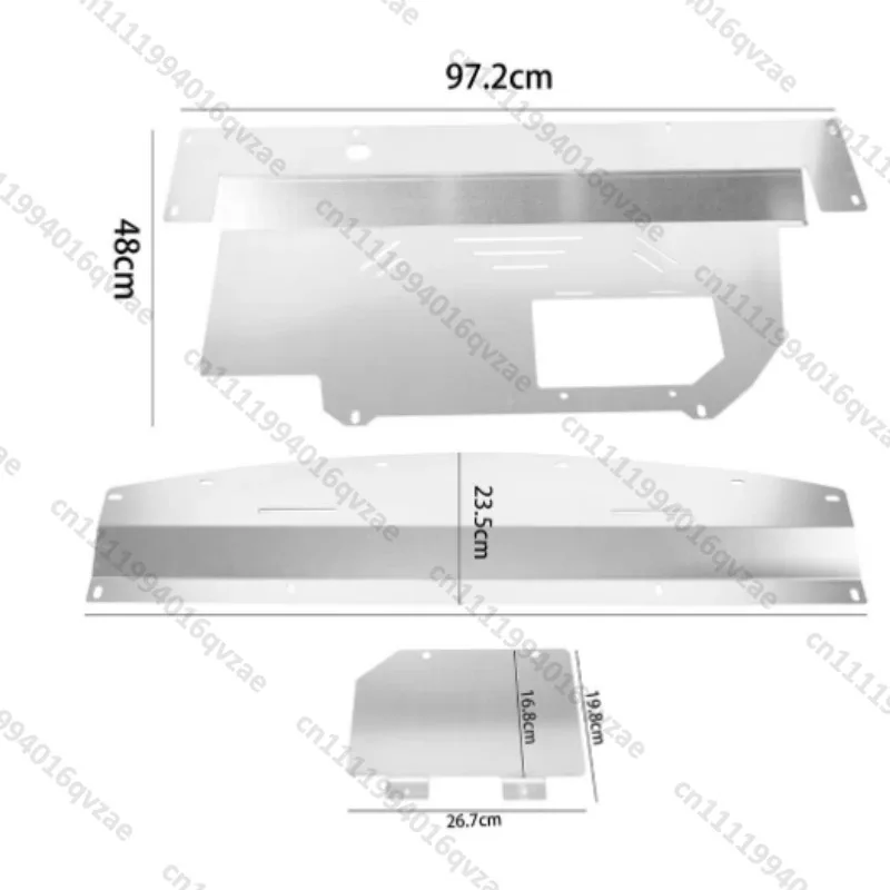 Modified Engine Chassis Protection Plate Catalytic Shield 350Z G35 03-09