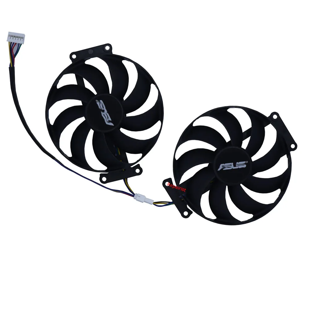 GPU Video Cards Fan,Graphics Cooler,2Pcs/Set,FDC10H12S9-C,For ASUS DUAL RX6400 6400 4GB