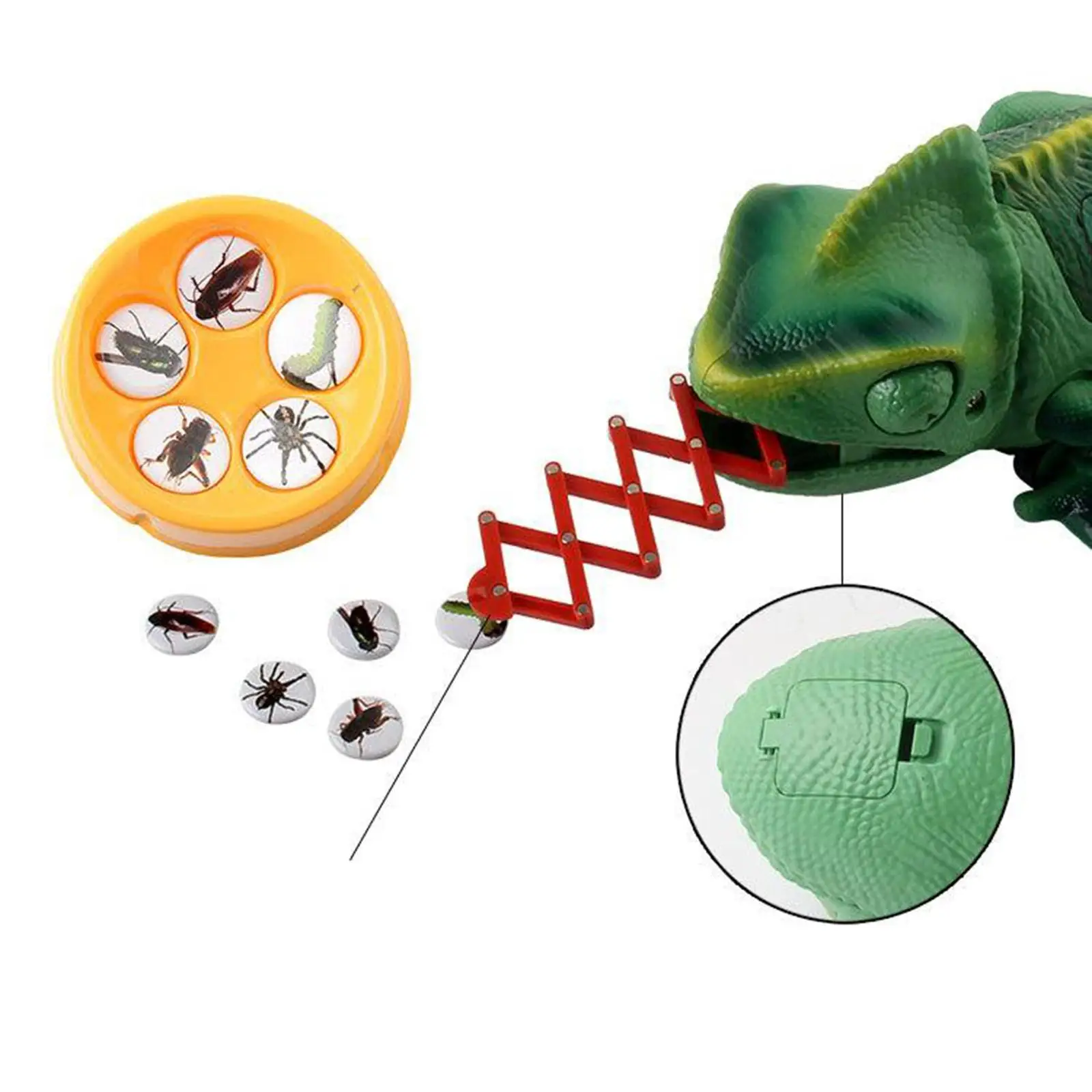 Remote Control Chameleon Toy Realistic Animal Infrared RC Chameleon Fake Chameleon Toys Electric Toys Party Favors Party Supply