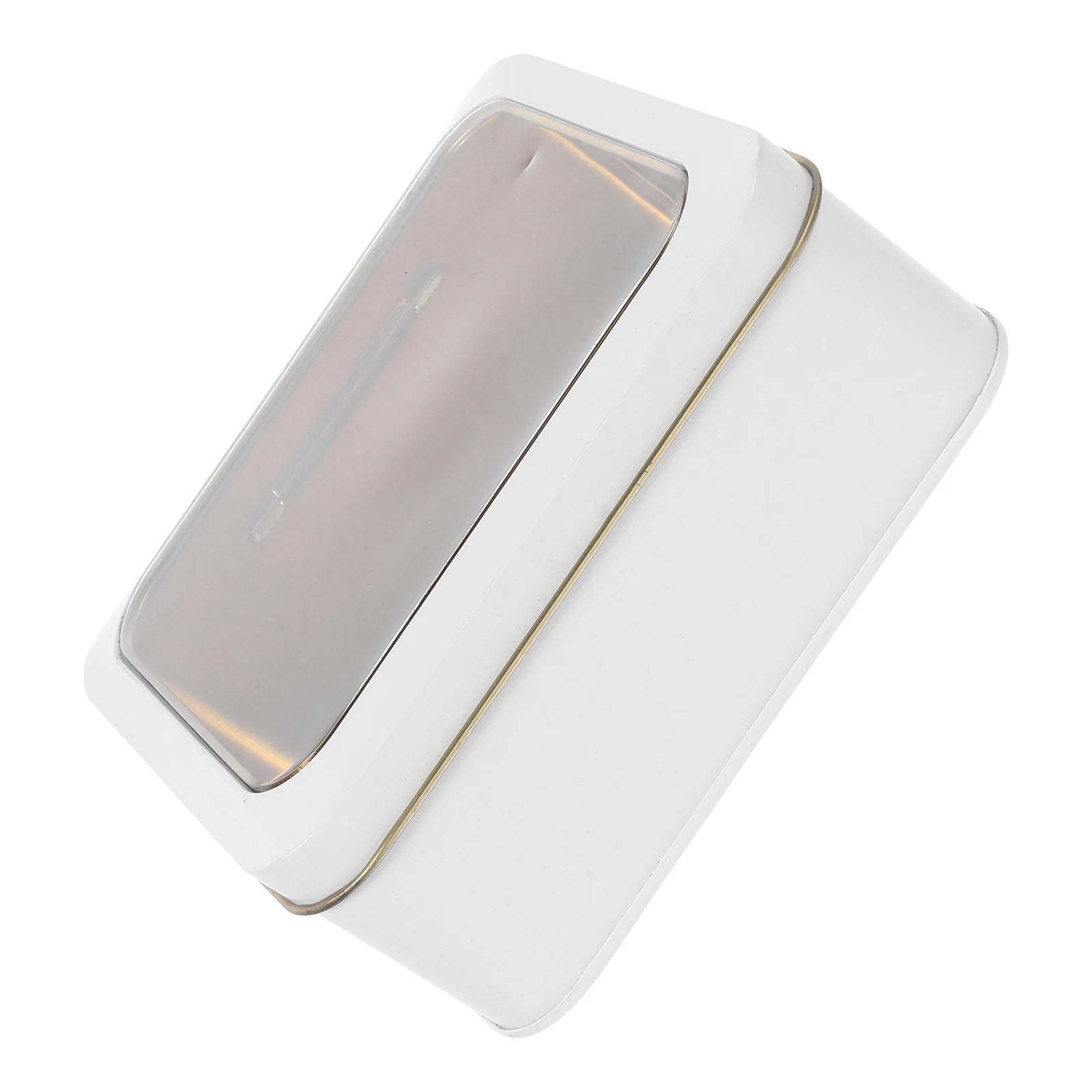 

Tinplate Box Small Containers Tins Cookie Boxes Metal Empty Lids Rectangular Minimalist Window Sturdy Food Storage Tight