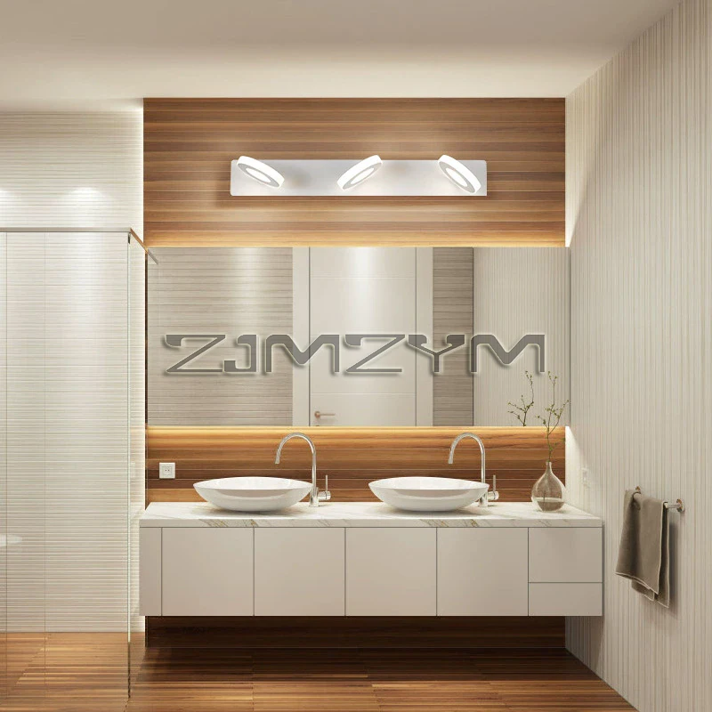 Bathroom Led Mirror Light Round Acrylic LED Wall Lamps Bedside Toilet Home Decor Lighting Fixture