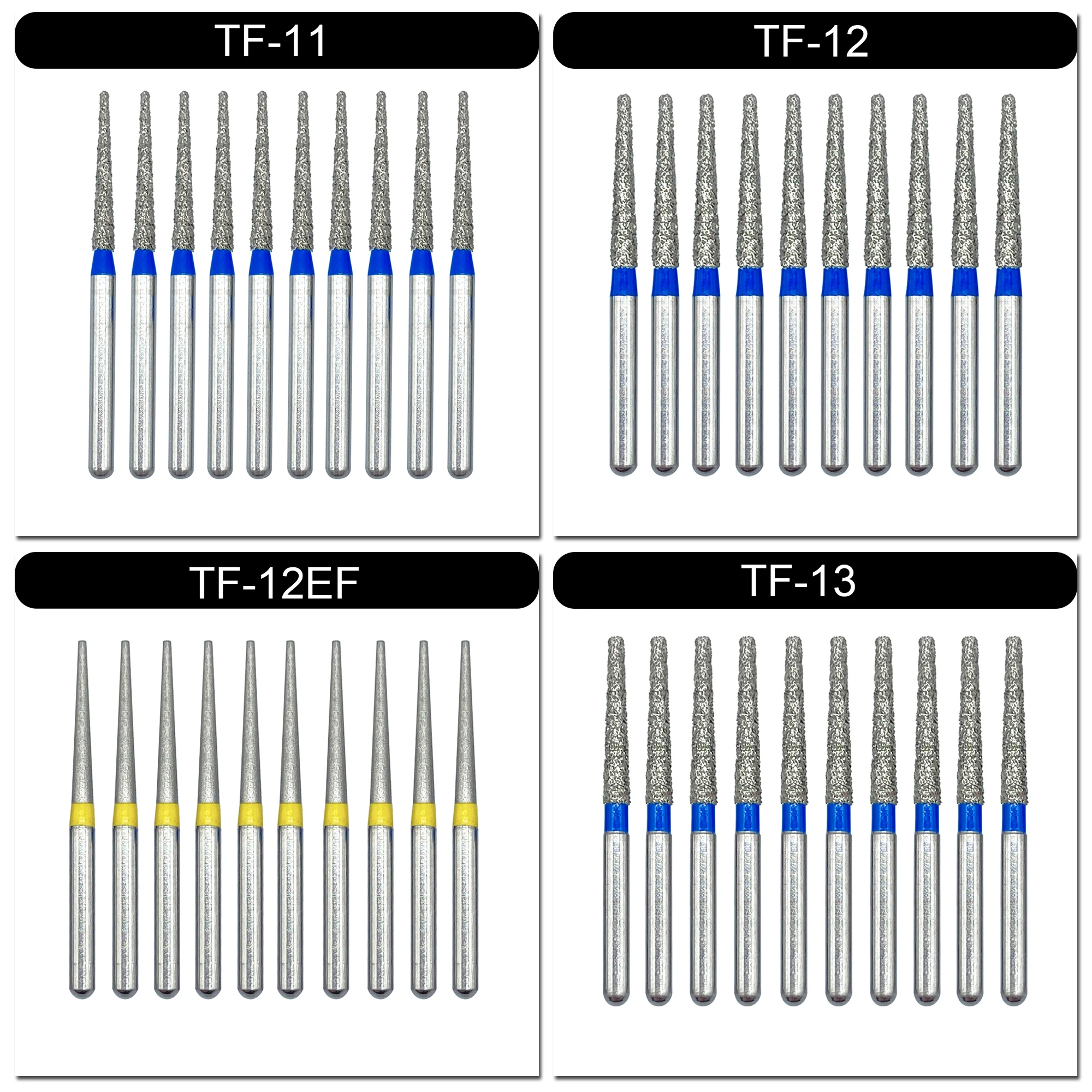 WELL CK 10 Buah/Pak Bor Berlian Gigi Bor untuk Kecepatan Tinggi Handpiece Dokter Gigi Burs FG Seri Dia 1.6Mm