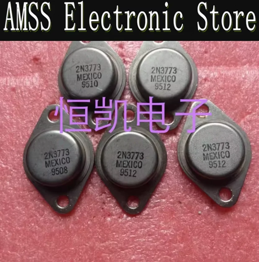 AMSS 2pcs Used 2N3773 large chip original imported disassembly iron cap gold sealed transistor tested well