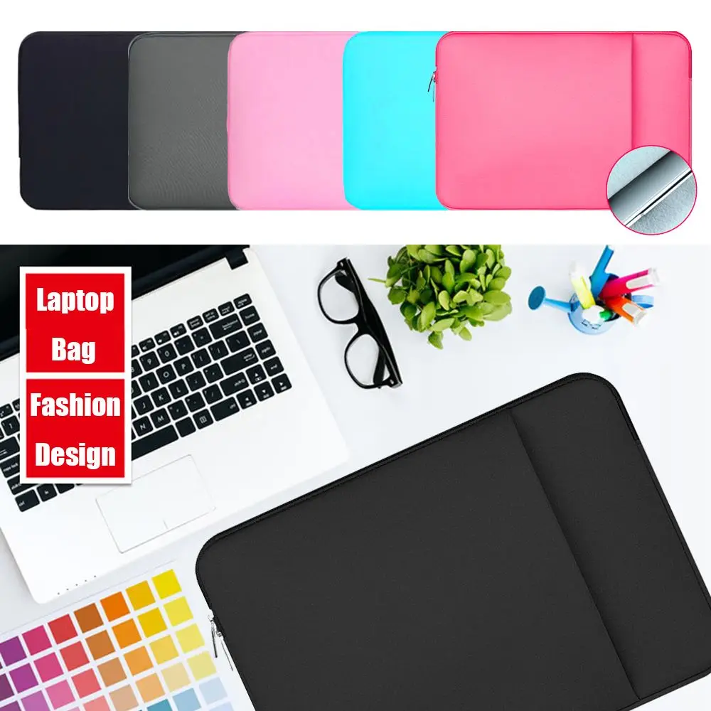Colorful Waterproof Soft Universal Notebook Cover Laptop Case Sleeve Bag For  HP Dell Lenovo