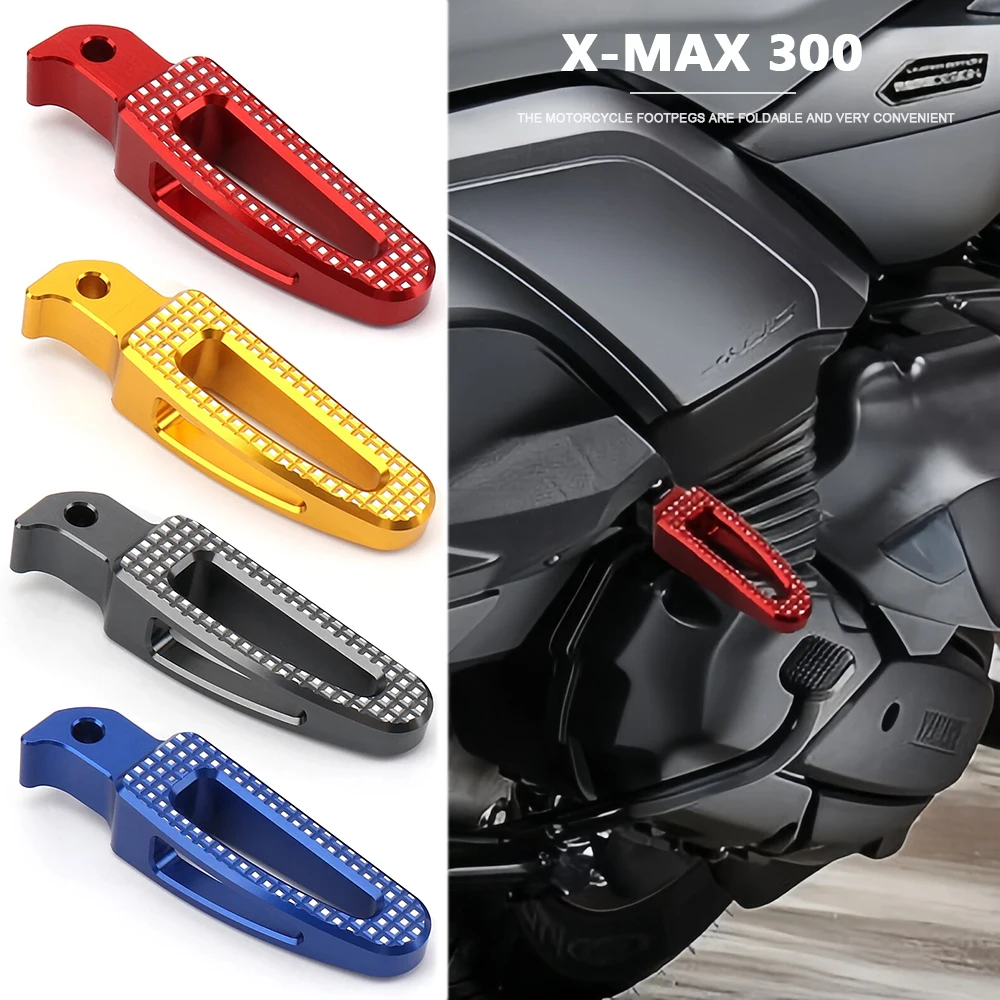 

Foot Pegs Set Passenger Footrest Pedal For YAMAHA XMAX300 X-MAX 300 XMAX 300 2023 2024 Motorcycle Scooter Accessories