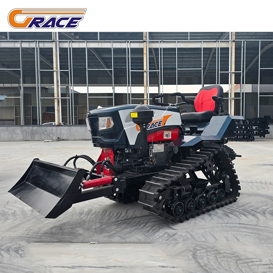 

CE EPA Euro5 Diesel 35hp 50hp 80hp 120hp Crawler Tractor For Greenhouse Farming