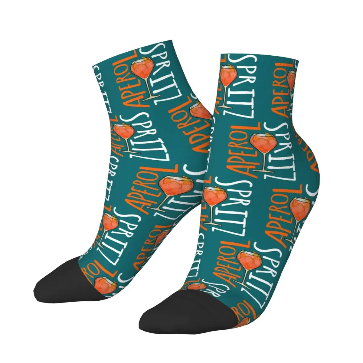 Aperol Spritz Socks Harajuku Sweat Absorbing Stockings All Season Socks Accessories for Man's Woman's Gifts