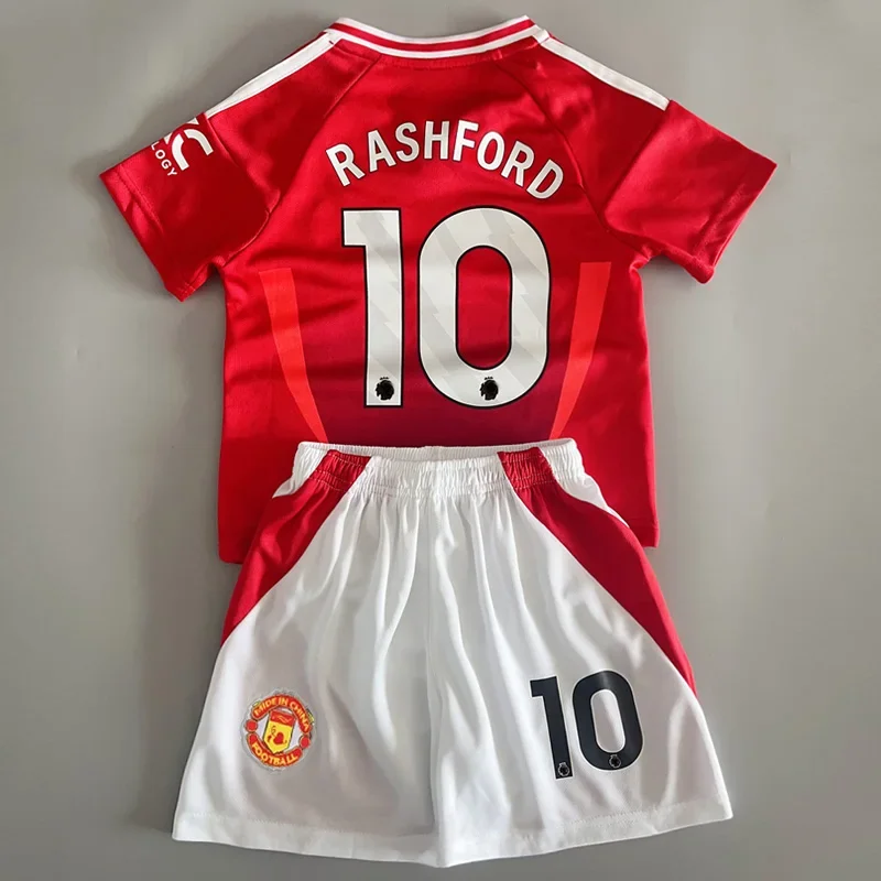 

New 3D printed 24-25 C Ronaldo jersey children's football uniform set for boys and girls, quick-drying T-shirt.