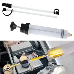 Car Oil Fluid Extractor Auto Oil Change Syringe With Evacuator Filler Oil Hose Fluid Manual Change & Pump Fuel Suction R5O5