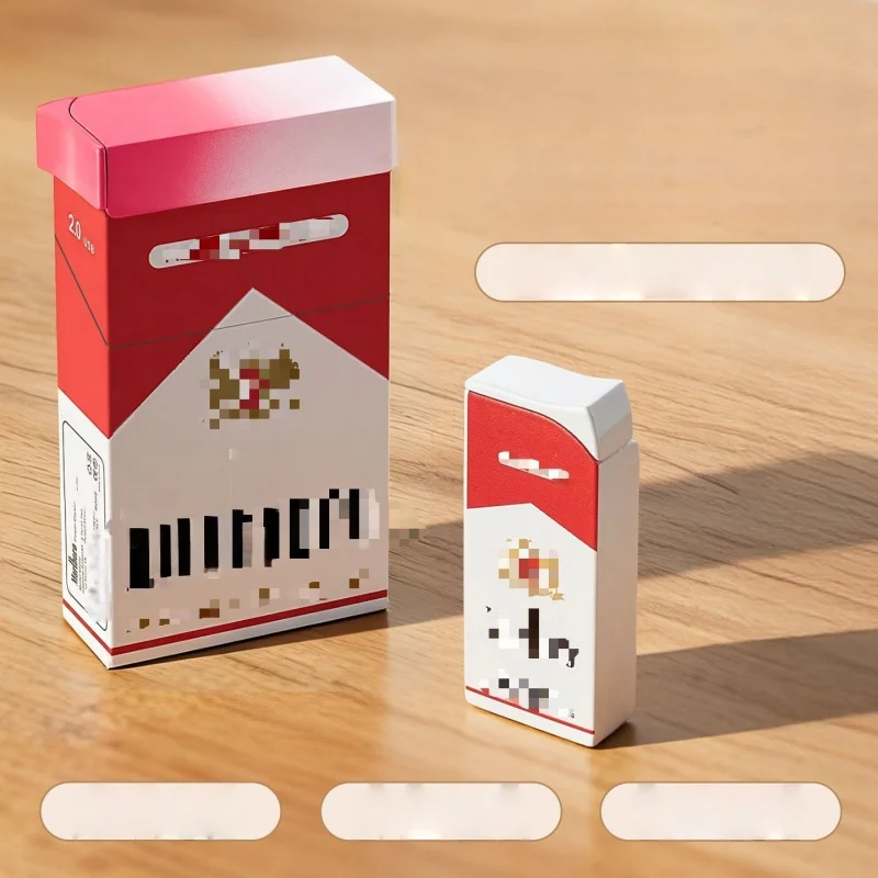 Cigarette Box Style Torch Lighter, Snap-on Ignition Jet Flame, Refillable Windproof Gas Lighter, Men Smoking Accessory
