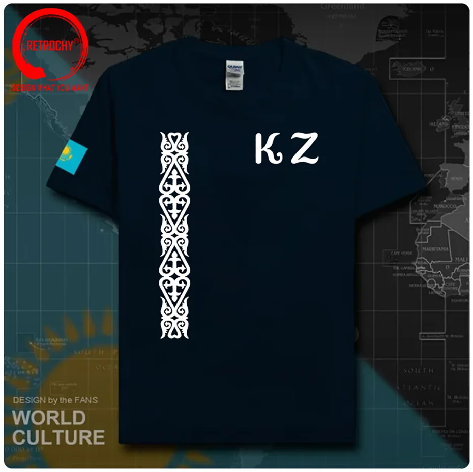 Kazakhstan KAM Kazakh T-shirt Male KAZAKH Special Ethnic Kazakhstan Clothing Summer Cotton Casual T Shirt Men Fashion Tee Shirt