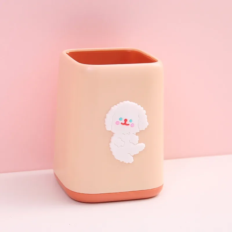 جديد الحيوان حامل القلم الرصاص صندوق القرطاسية تخزين الحاويات مستحضرات التجميل سطح المكتب لطيف المنظم صندوق اللوازم المدرسية القلم الحاويات