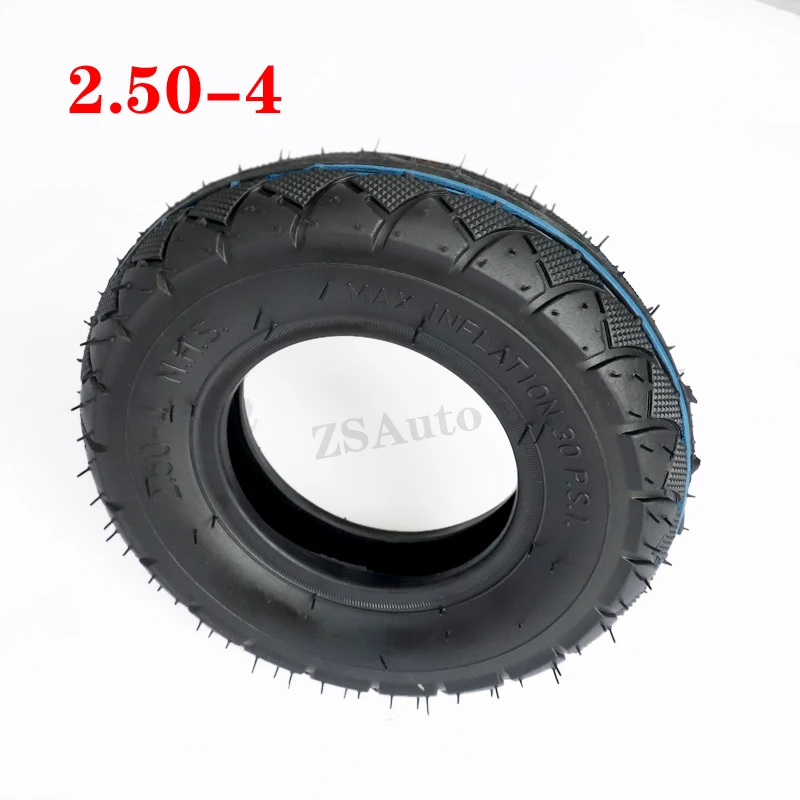 2.50*4 Pneumatic Tyre, For Hand Trucks, Utility Cart, Lawn Mowers, Wheelbarrows, Dollys, Scooters 2.50-4 Tires Inner Tube