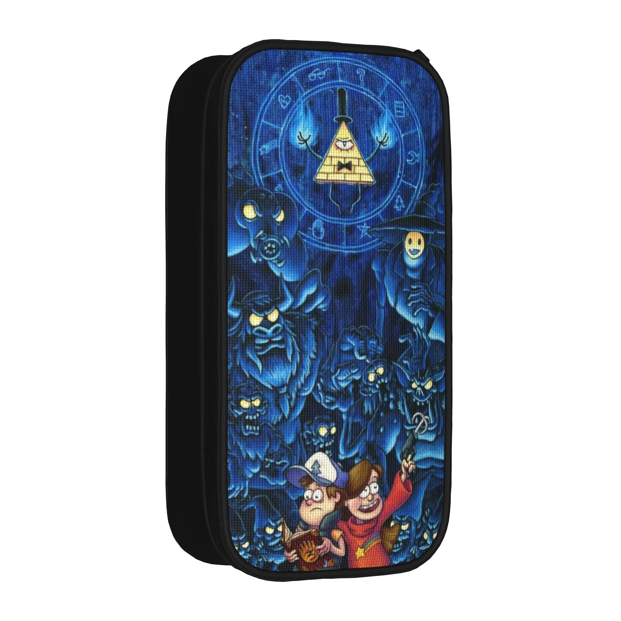 Gravitys Falls Pencil Case Double Layer Large Capacity  School Accessories  Pencilcase Gift