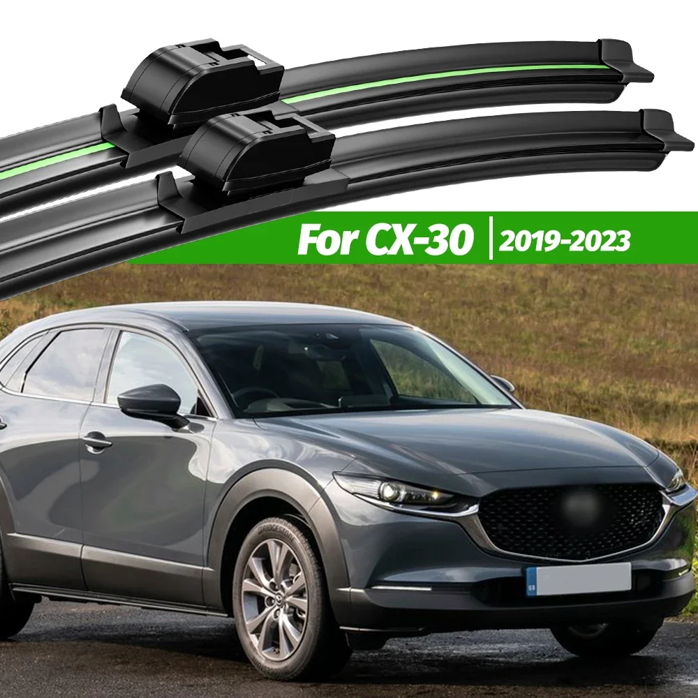 

For Mazda CX-30 CX30 CX 30 2019-2023 2pcs Front Windshield Wiper Blades 2020 2021 2022 Windscreen Window Accessories