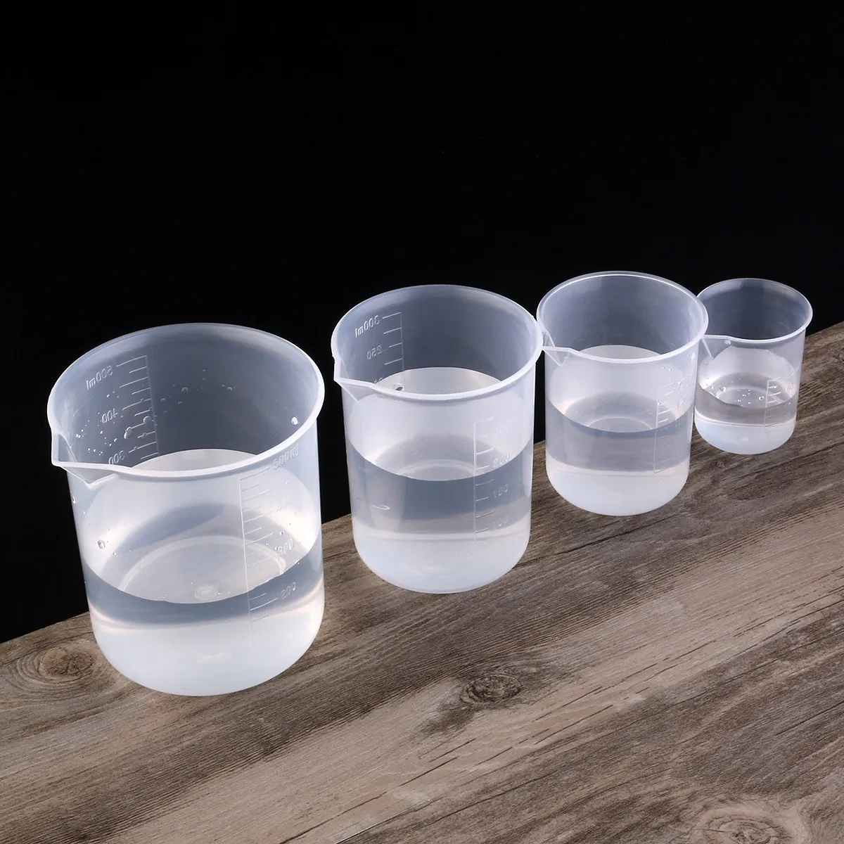 Graduated Container Beakers with and Handle Cups Transparent Cylinder Measuring