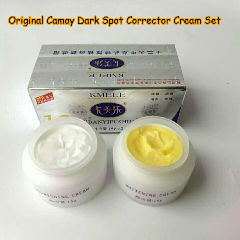 camay-brightening-face-cream-set-dark-spot-remover-cream-for-age-spots-freckles-glowing-skin-whitening-cream-kit-2-in-1