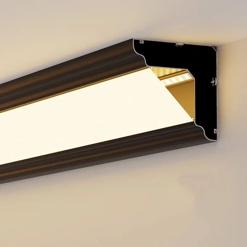Led Aluminum Profile Ceiling Wall Washign Line Lamp Double Luminous Hard Bar Strip Indoor Home Decor Atmosphere Lighting