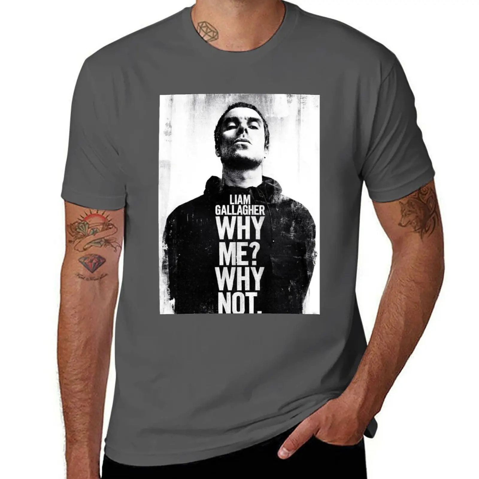

Плакат Liam Why Me Why Not Gallagher футболка мужская хлопковая футболка для мужчин хлопковая футболка для мужчин футболка