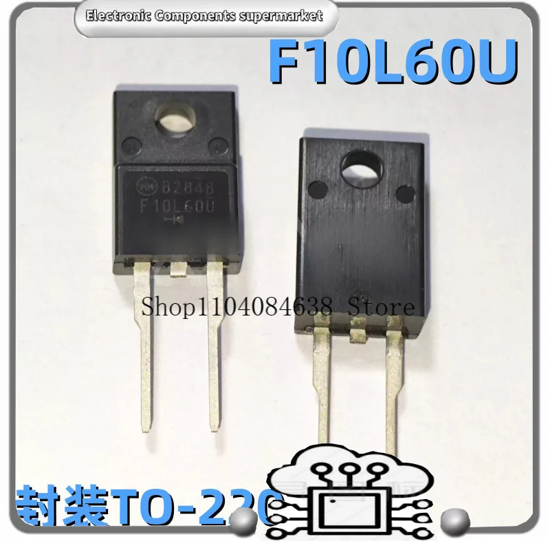 

Диод F10L60U 10A 600V TO-220F-2 с ультрабыстрым восстановлением для ремонта схем питания преобразователей AC-DC