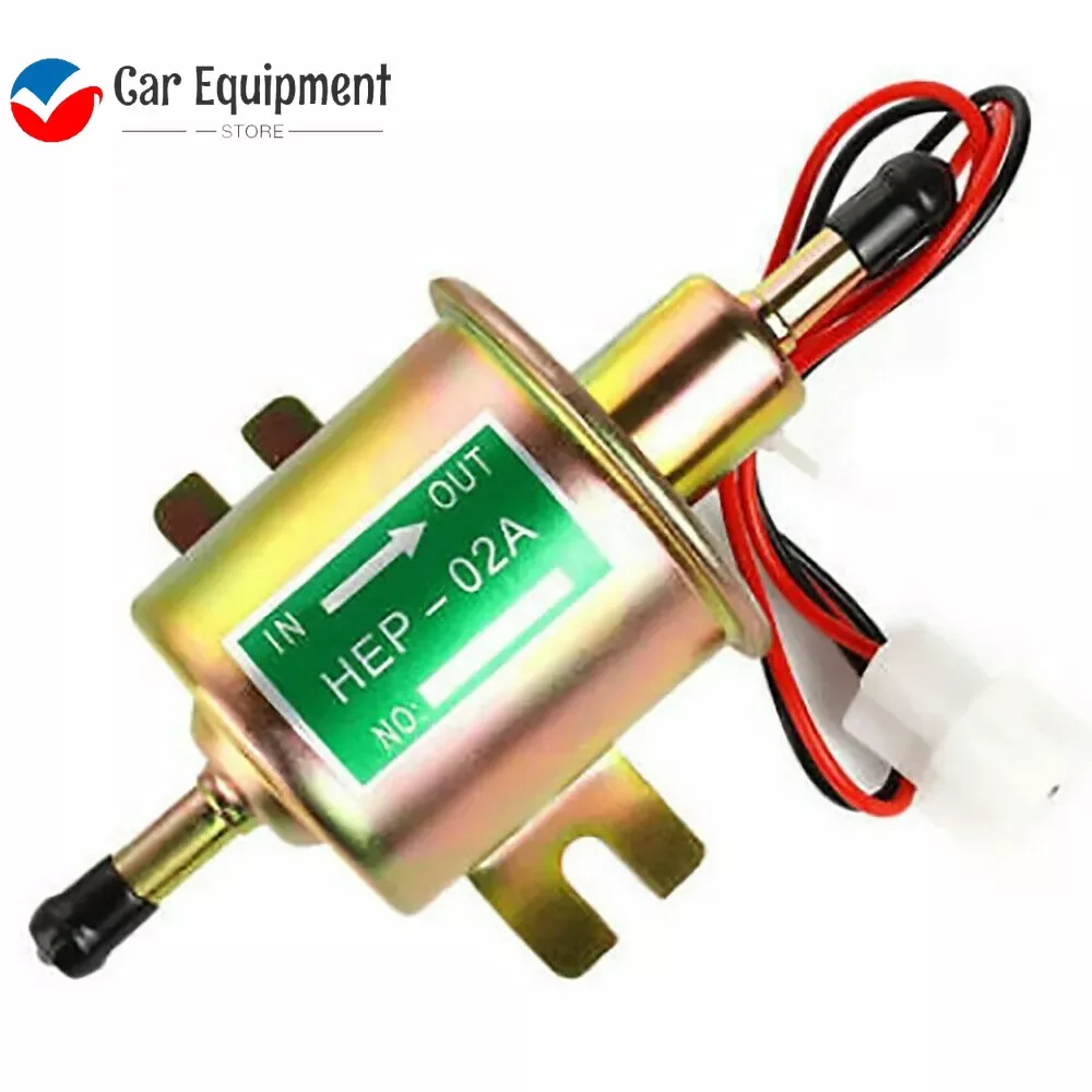 

Universal 12V Car Electric Fuel Pump HEP-02A Diesel Petrol Gasoline Bolt Fixing Wire Low Pressur Auto Carbureto Modification