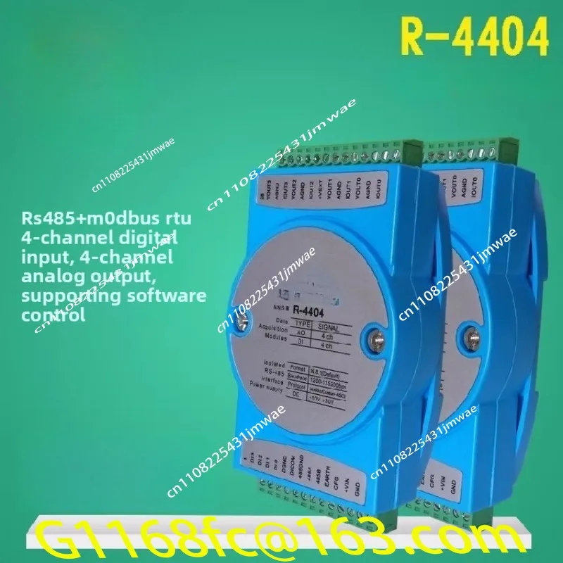 Convert Analog Output Module RS485 To 4-20mA/0-10V 16 Bit DA Current Voltage Conversion