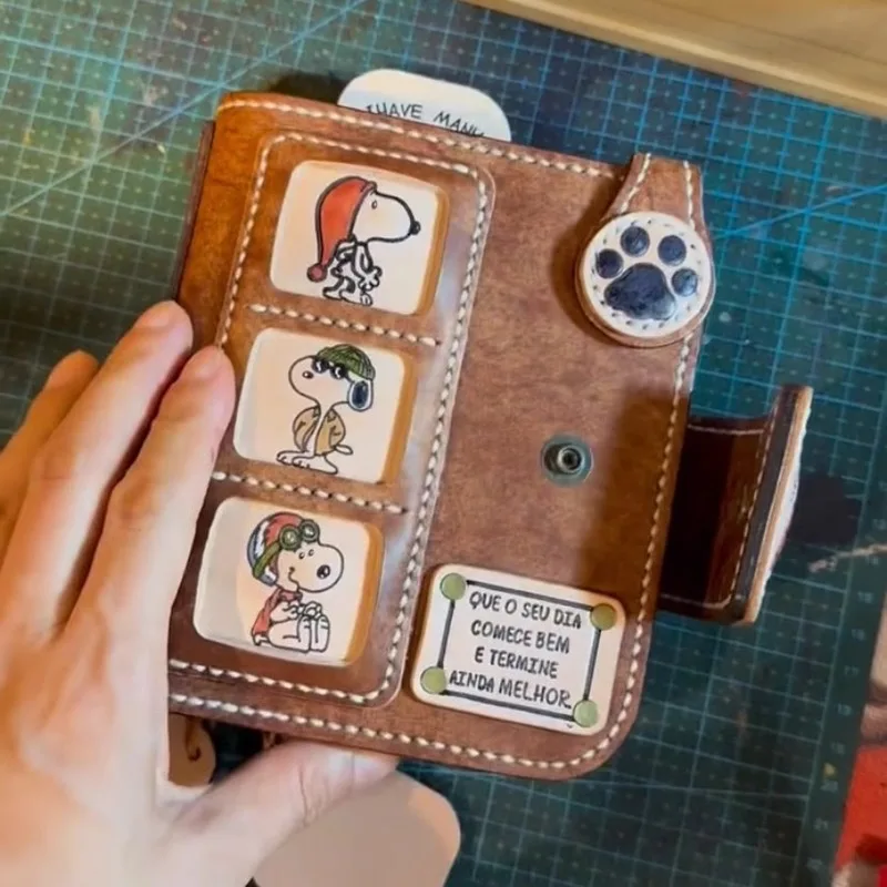 2025 New Snoopy A7 Notebook Loose-Leaf Cortex Blank Inner Page Notebook Diary Draft Notepad Student Writing Stationery Gifts