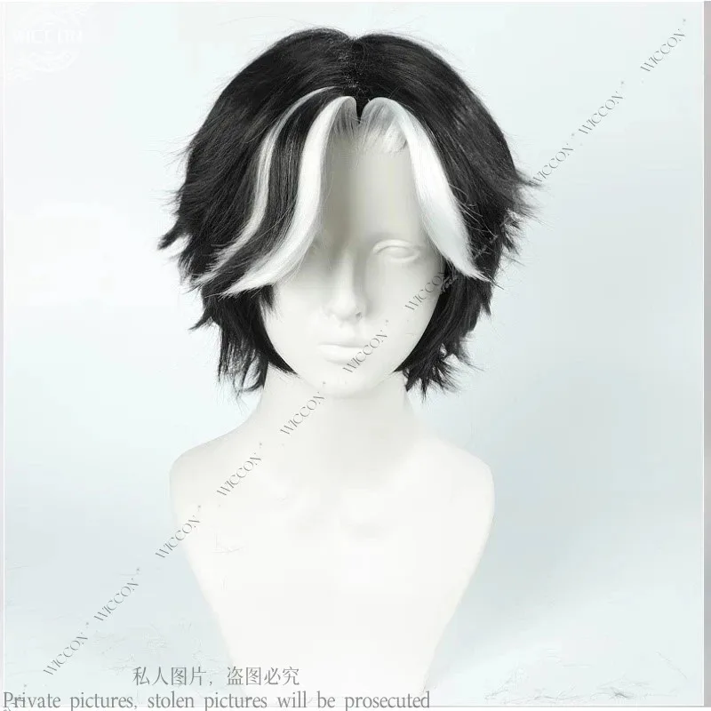 Uniforme Hazbin Husk disfraz de Cosplay para fiesta de Halloween trajes negros con sombrero orejas Prop Hotel Roleplayc;6,r'8;p'