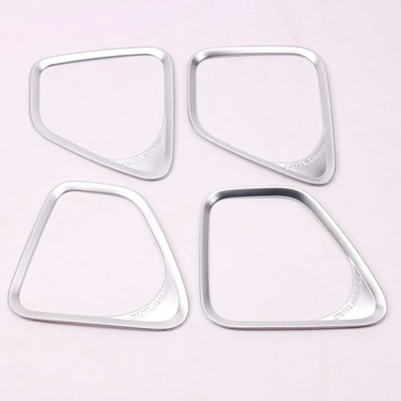 For Mitsubishi Outlander 2015 2016 2017-2021 ABS Car Inner Door Stereo Speaker Audio Sound Decorative Frame lamp Cover Trim