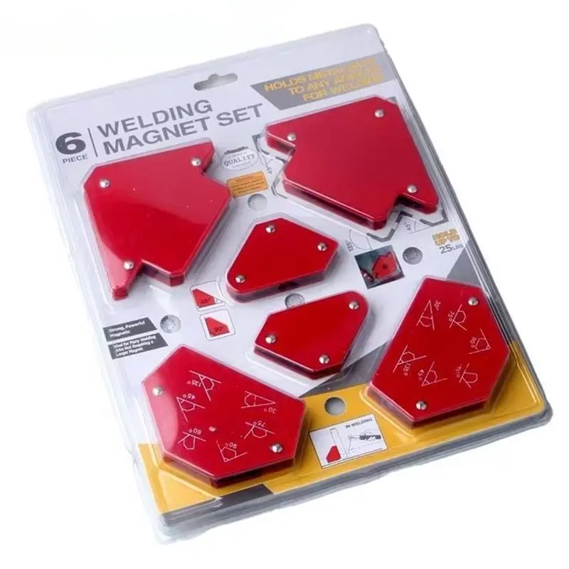 ABJI-6PCS Welding Locator Set Magnetic Welding Auxiliary Tool Accessories