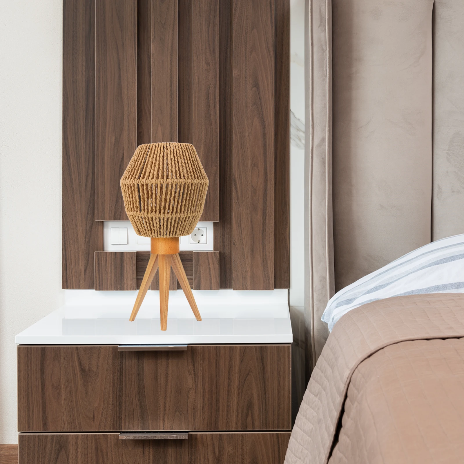 

Lampshade For Home Rope Lampshade Nordic Simple Hanging Light Cover Rustic Ceiling Shade For Home Bar Hotel Decor