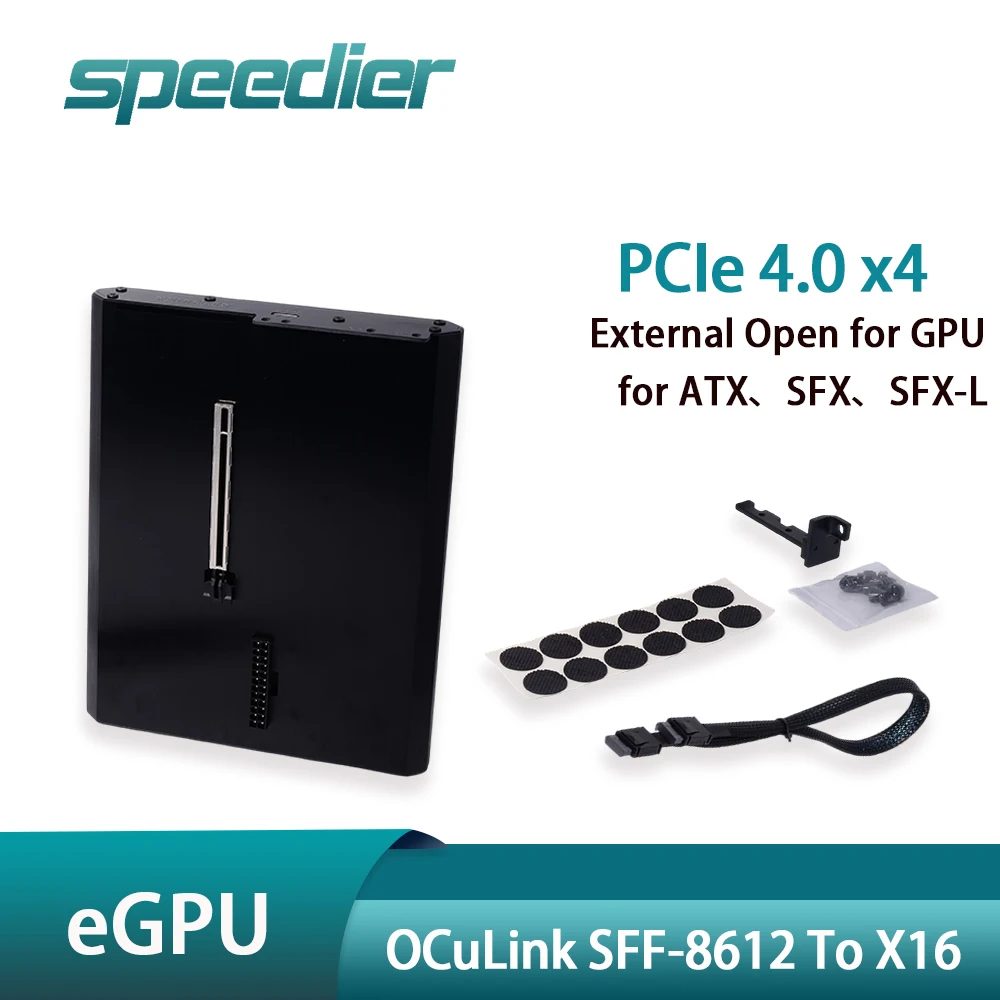 

OCuLink eGPU PCIe 4.0 X4 SFF-8612 To X16 Graphics Dock External Open for RTX4090 RX7900xtx GPU Card Docking Station ATX SFX