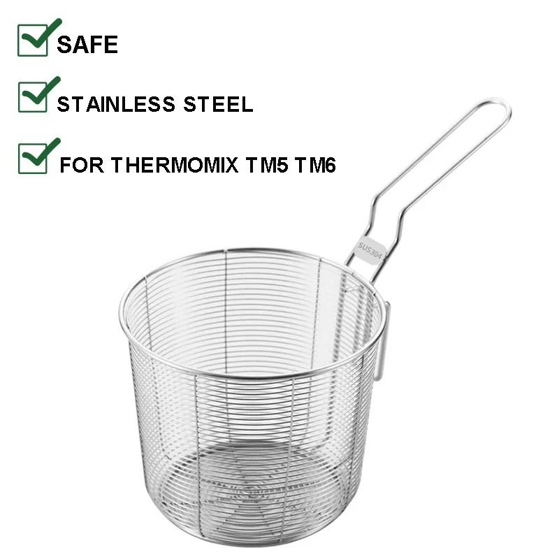 For Thermomix TM5 TM6 Basket Filter Food Meat Vegetable Stainless Steel Drainer Deepening Net Pot Accessories for Thermomix