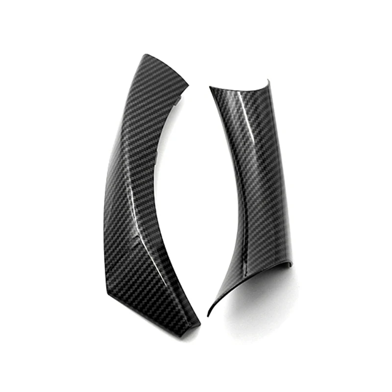 Accesorios para coche, 3 colores, textura de carbono, manija de puerta izquierda/derecha, cubierta embellecedora para BMW Serie 3 E90 E91 316 318