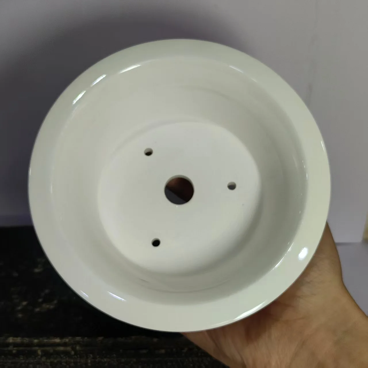 وعاء بونساي كلاسيكي غير مزج من ييشينغ كلاي مع تصميم أظافر #6