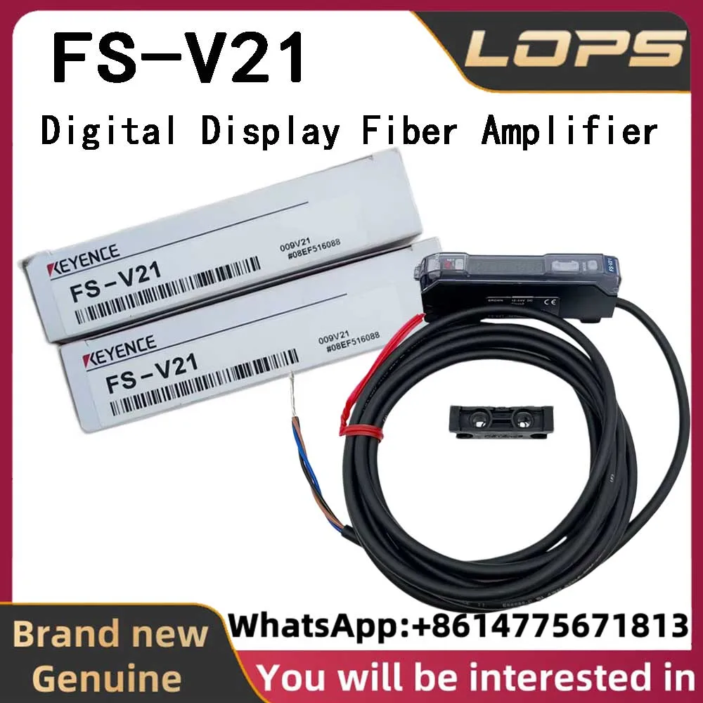FS-V21 KEYENCE New Original Digital Display Fiber Amplifier; available in large quantities, consult for details