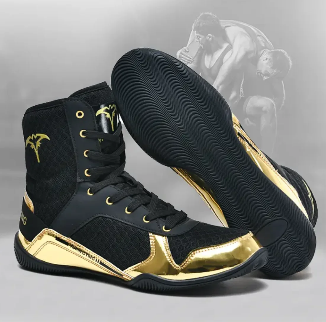 Sapatos de luta livre para homens, Resistente ao Desgaste Profissional, Bota De Treinamento De Boxe, Tênis Atlético Respirável, Luta, Nova Chegada