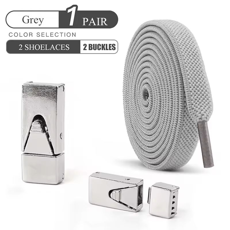 1 Pair No Tie Shoe Laces Press Lock Shoelaces Without Ties Elastic Laces Sneaker Kids Adult Widened Flat Shoelace for Shoes - Image 13